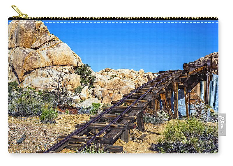Wall Street Mill Zip Pouch featuring the photograph All That's Left by Joseph S Giacalone