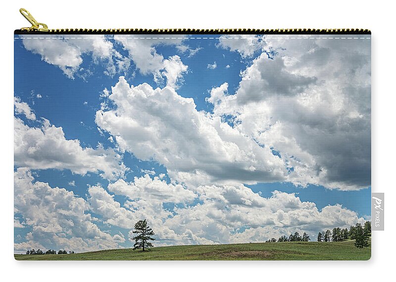 Teller County Zip Pouch featuring the photograph All The Livelong Day by Bijan Pirnia