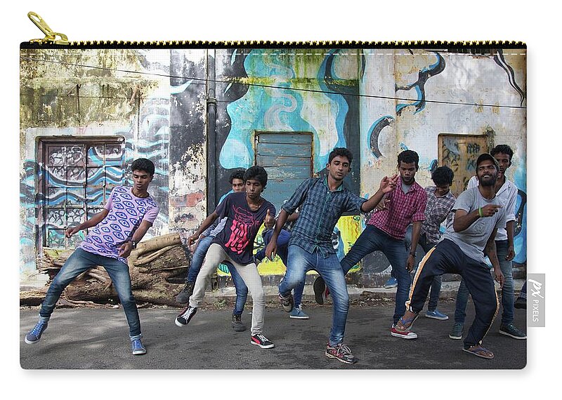 Bollywood Zip Pouch featuring the photograph All The Moves by Lee Stickels