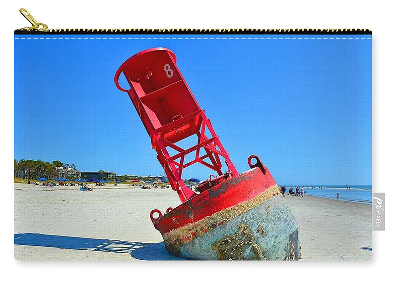 All Washed Up Zip Pouch featuring the photograph All Washed Up by Lisa Wooten