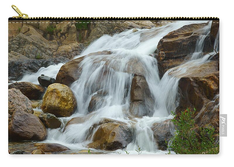 Alluvial Fan Zip Pouch featuring the photograph Alluvial Fan 2 by Dimitry Papkov