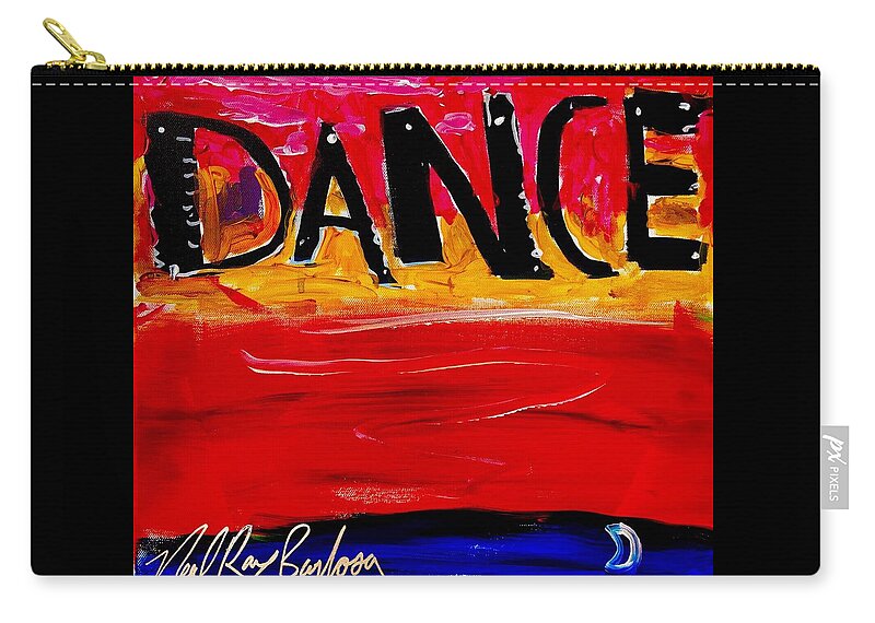 Dancing Zip Pouch featuring the painting Allways Dance by Neal Barbosa