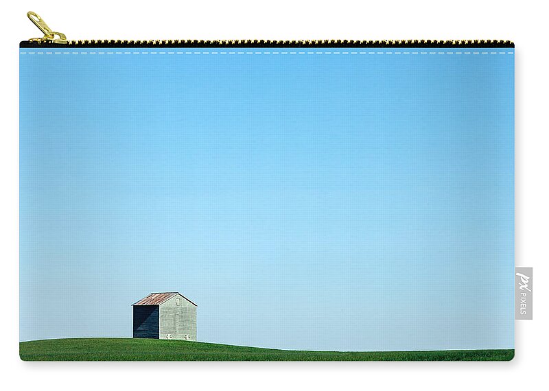 Bin Zip Pouch featuring the photograph Alone on the Plains by Todd Klassy
