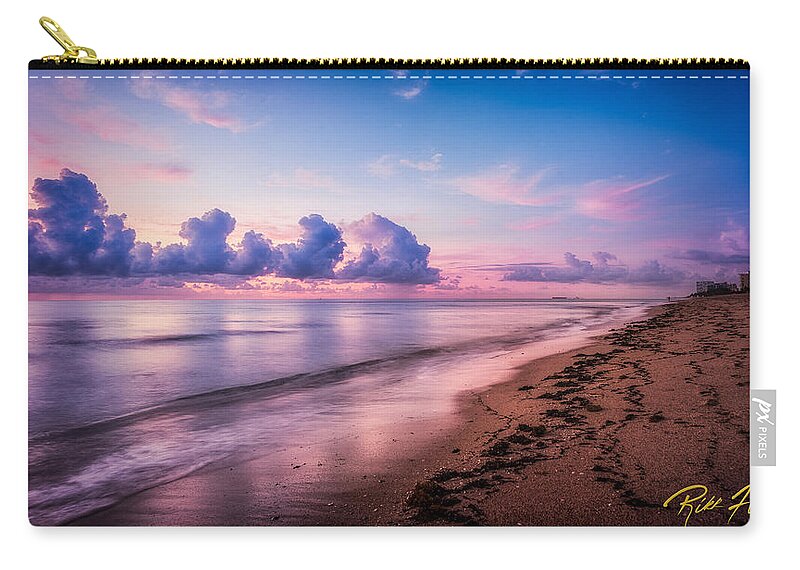 Natural Forms Zip Pouch featuring the photograph Along the Beach by Rikk Flohr