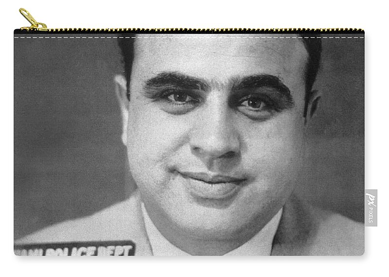 1930 Zip Pouch featuring the photograph Alphonse Capone (1899-1947) by Granger