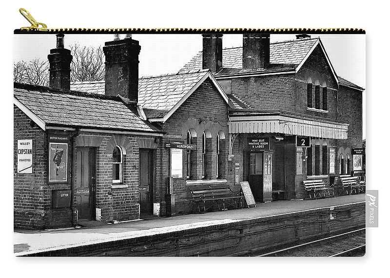 Stations Zip Pouch featuring the photograph Alresford Station by Richard Denyer