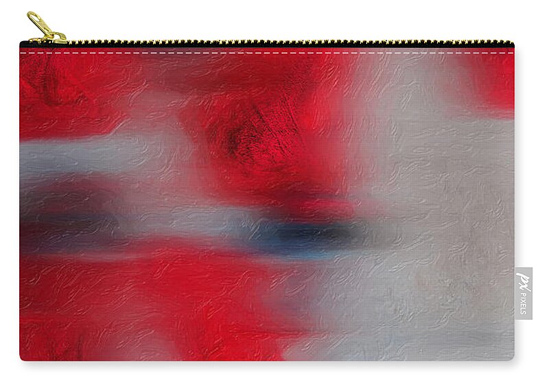 abstracts Plus Collection By Serge Averbukh Zip Pouch featuring the digital art Alternate Realities - Timelines - The Net is Broken by Serge Averbukh