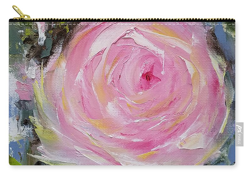 Flowers Zip Pouch featuring the painting Always by Judith Rhue