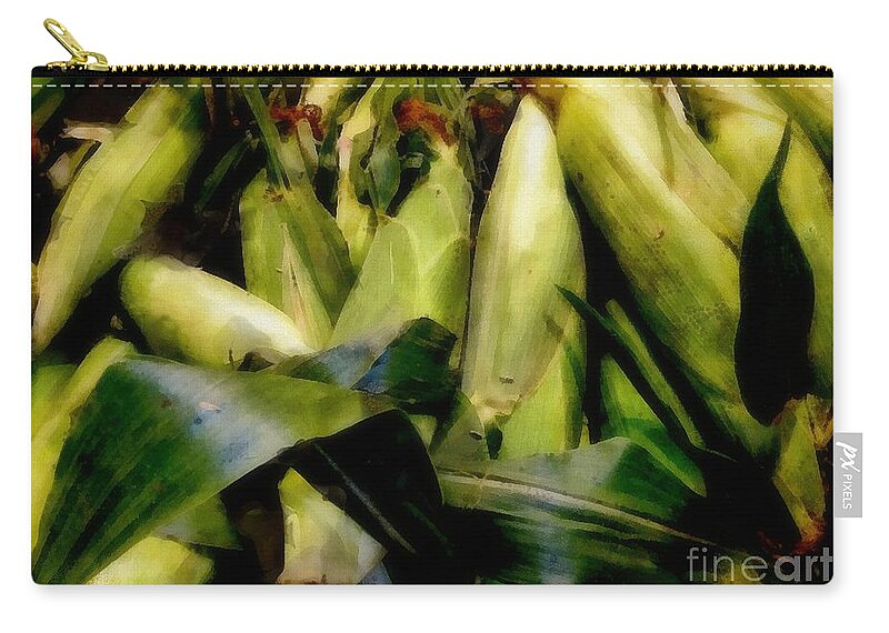 Cob Zip Pouch featuring the painting Amaizeing by RC DeWinter