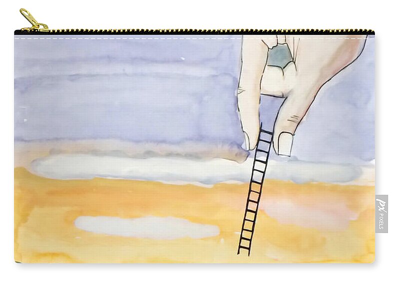 Ambition Zip Pouch featuring the painting Ambition by Keshava Shukla