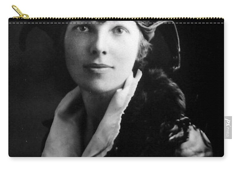 History Zip Pouch featuring the photograph Amelia Earhart, American Aviatrix by Science Source
