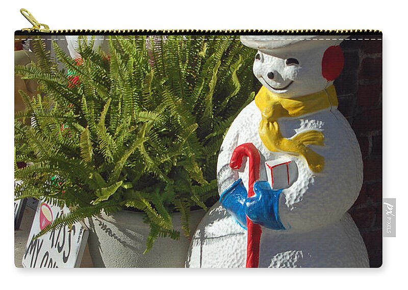Snow Zip Pouch featuring the photograph Americana Series I by Suzanne Gaff