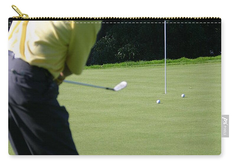 Golf Zip Pouch featuring the photograph Ames Swing Irons by Chuck Kuhn