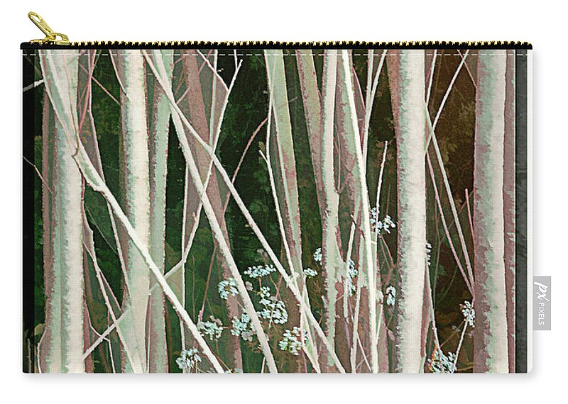 Forest Zip Pouch featuring the photograph Amid the Forest by Peggy Dietz