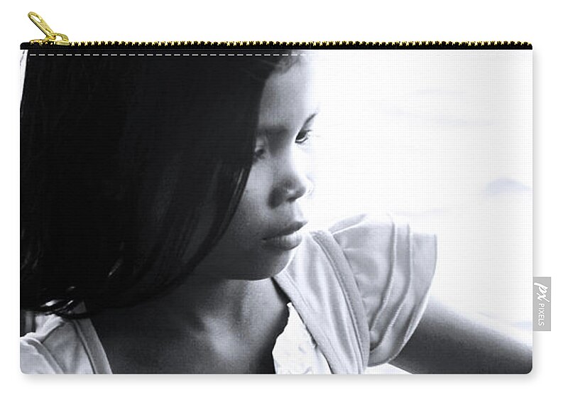 Asia Zip Pouch featuring the photograph Amore Is Pensive Of The World by Jez C Self