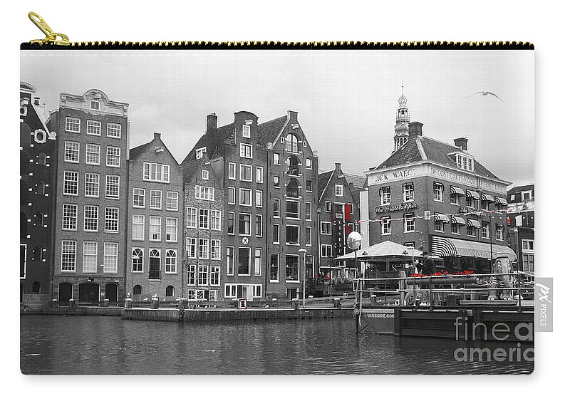 Amsterdam Zip Pouch featuring the photograph Amsterdam by Therese Alcorn
