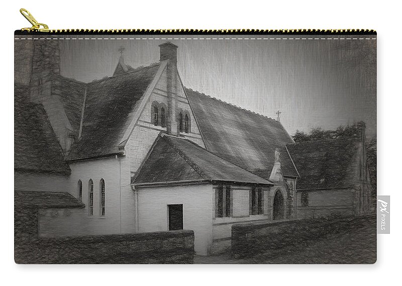 Church Zip Pouch featuring the photograph An Irish Church by David Luebbert