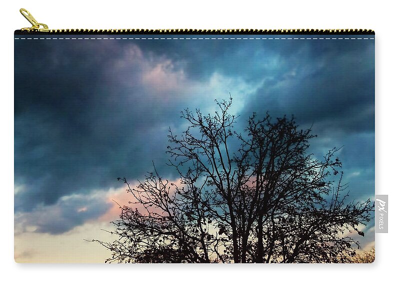 Landscape Zip Pouch featuring the photograph And in the Evening by Toni Hopper