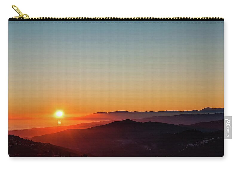 Andalucia Zip Pouch featuring the photograph Andalucian Sunset by Geoff Smith