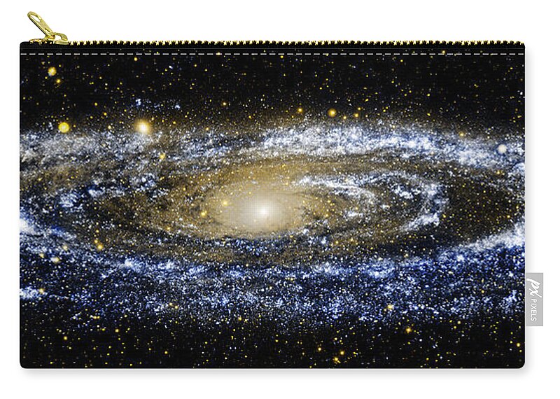 Andromeda Galaxy Carry-all Pouch featuring the photograph Andromeda Galaxy enhanced by Weston Westmoreland