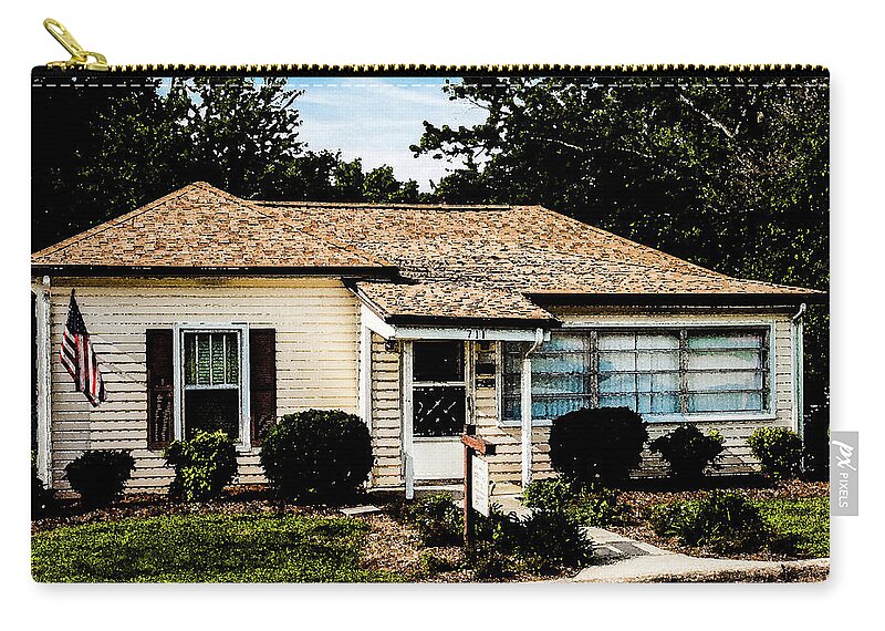 Andy Carry-all Pouch featuring the photograph Andy's House by Randy Sylvia