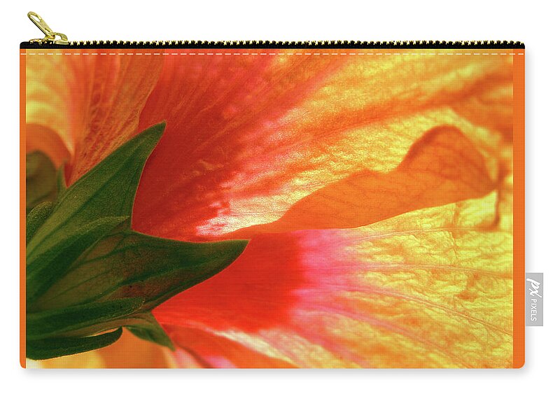 Hibiscus Zip Pouch featuring the photograph Angel Brushstrokes by Marie Hicks
