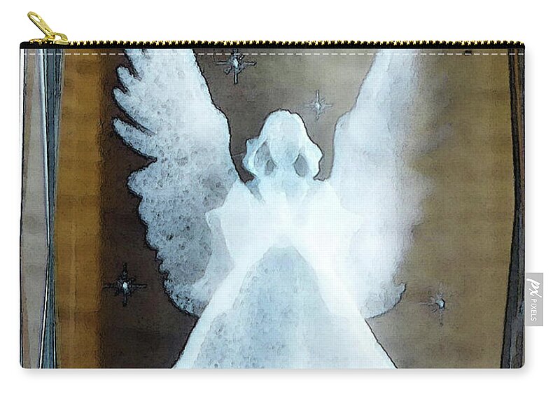 Angel Zip Pouch featuring the photograph Angel by Coke Mattingly