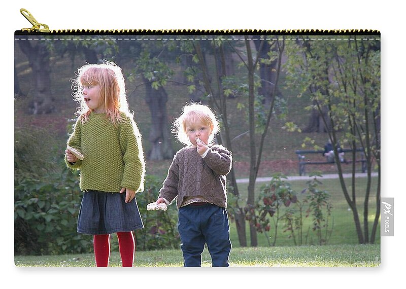 Angels Zip Pouch featuring the photograph Angels by Jim Goodman
