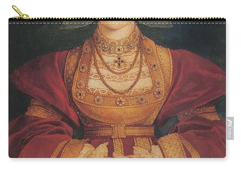Anne Of Cleves Carry-all Pouch featuring the painting Anne of Cleves by Hans Holbein