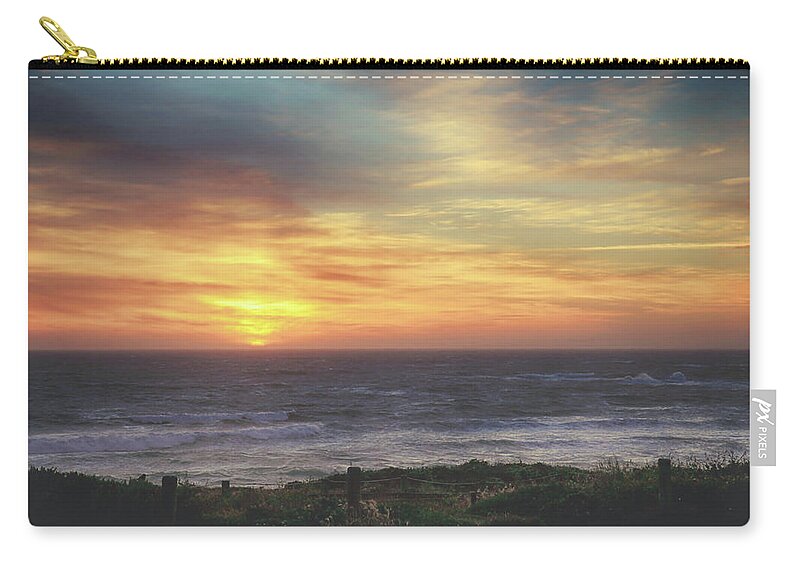 Cambria Zip Pouch featuring the photograph Another Goodbye by Laurie Search