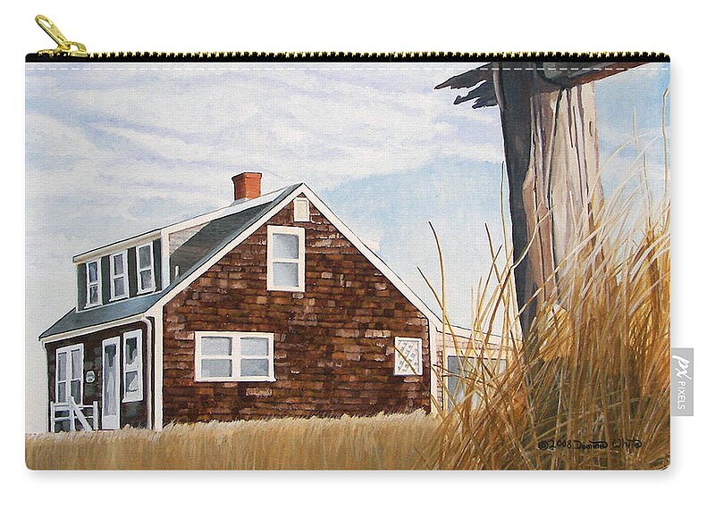 Landscape Carry-all Pouch featuring the painting Another New England Sunrise by Dominic White