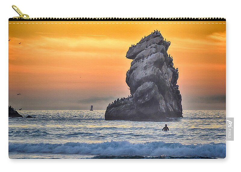 Scenic Zip Pouch featuring the photograph Another World by AJ Schibig