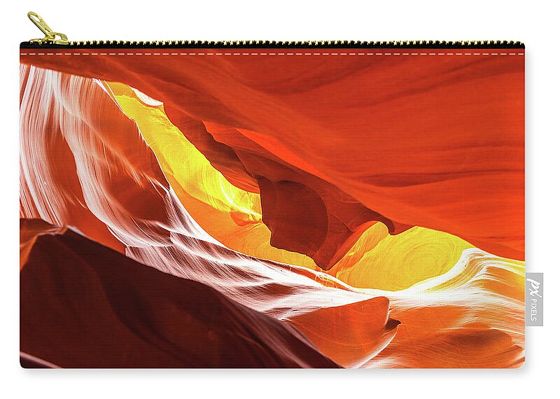 Landscape Zip Pouch featuring the photograph Antelope canyon by Hisao Mogi