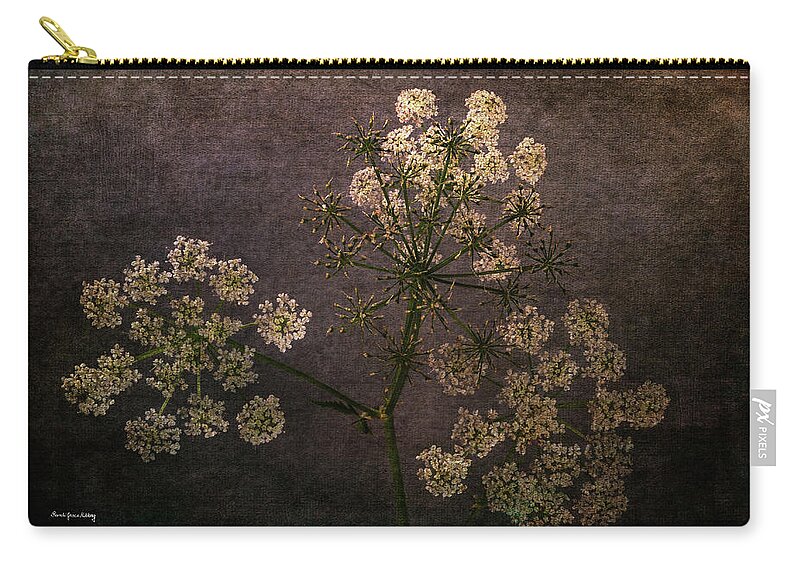 Contemporary Zip Pouch featuring the photograph Anthriscus Sylvestris by Randi Grace Nilsberg