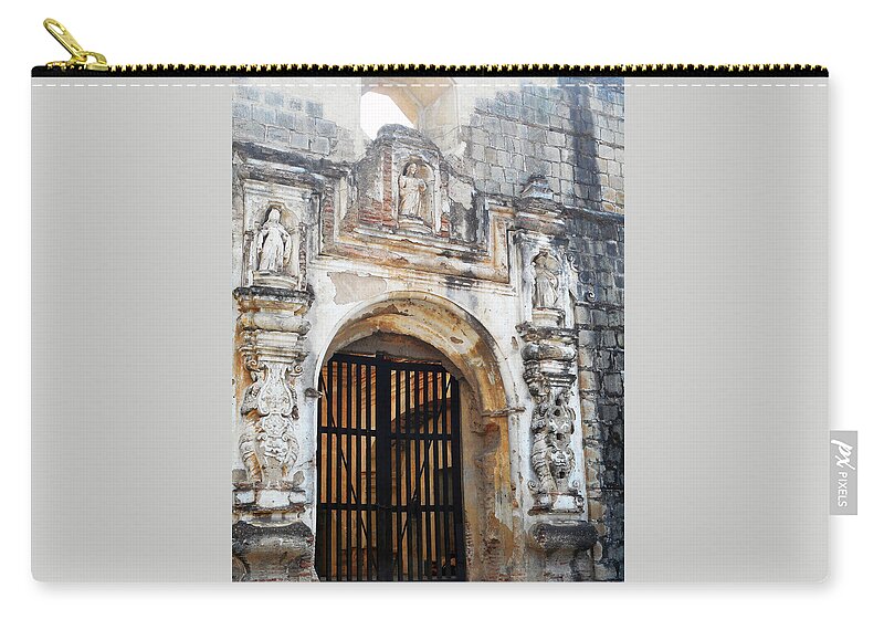 Antigua Zip Pouch featuring the photograph Antigua 31 by Ron Kandt
