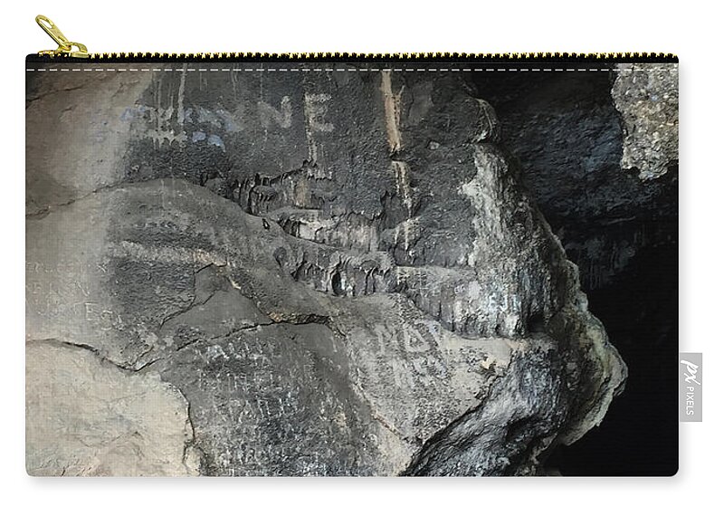 Colette Zip Pouch featuring the photograph Antiparos Island Grotte Greece by Colette V Hera Guggenheim