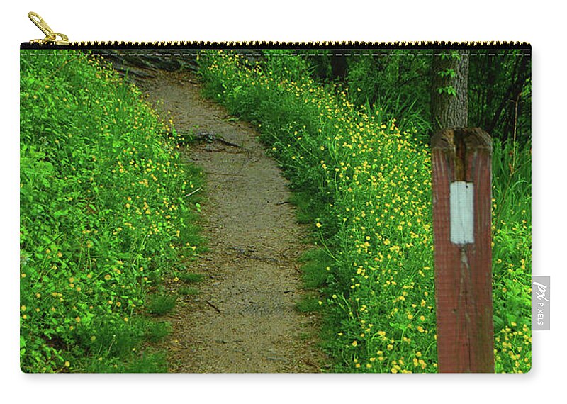 At In West Virginia Zip Pouch featuring the photograph Appalachian Trail in West Virginia by Raymond Salani III