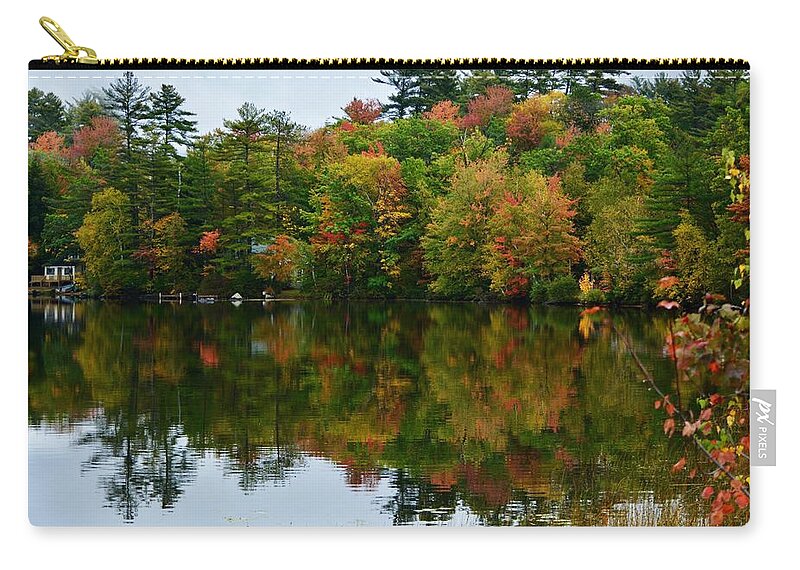 Fall Foliage Zip Pouch featuring the photograph Apple Cider and Pumpkin Pie by Carolyn Mickulas