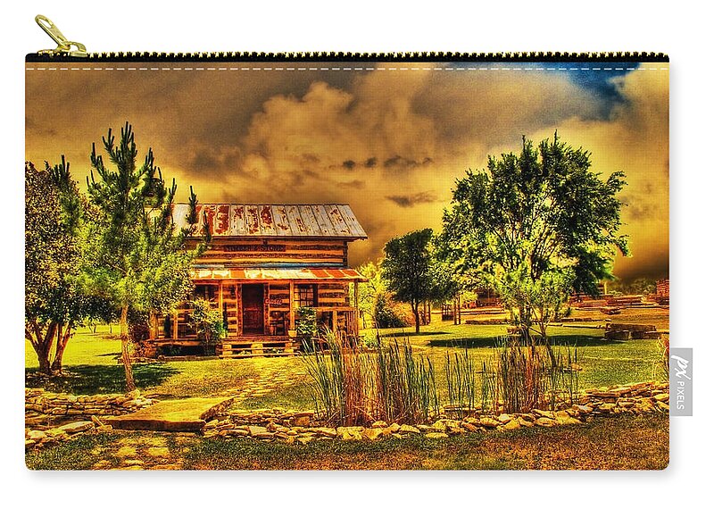 Art Zip Pouch featuring the photograph Approaching Storm by Chas Sinklier