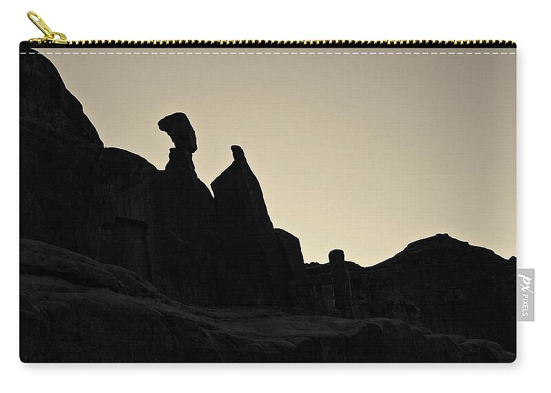 Arches Zip Pouch featuring the photograph Arches NP XVI Toned by David Gordon