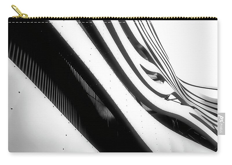 Architecture Zip Pouch featuring the photograph Architectural Flow 04 by Mark David Gerson