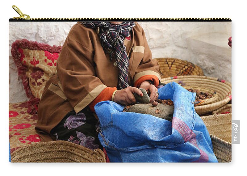 Argan Oil Zip Pouch featuring the photograph Argan Oil 3 by Andrew Fare