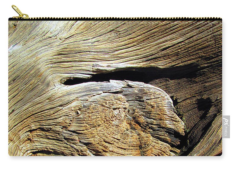 Arizona Zip Pouch featuring the photograph Arizona Desert Gnarly Tree Texture by Ilia -