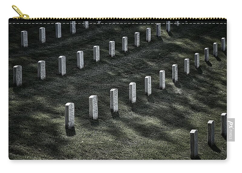 Arlington Cemetery Zip Pouch featuring the photograph Arlington Cemetery Graves #2 by Stuart Litoff