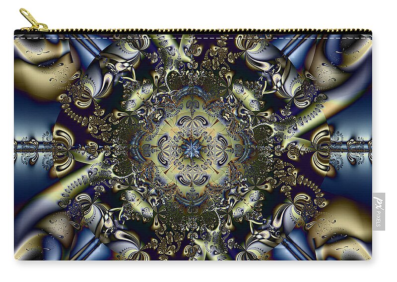 Abstract Zip Pouch featuring the digital art Armed and Dangerous by Jim Pavelle