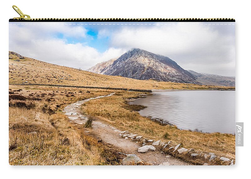 Mountain Zip Pouch featuring the photograph Around Llyn Idwal by Nick Bywater