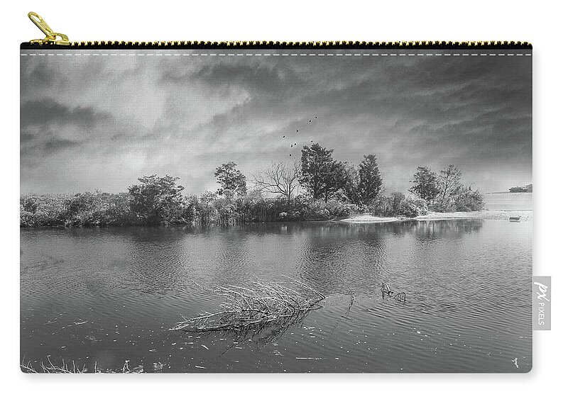 Storm Zip Pouch featuring the photograph Arriving Storm by John Rivera
