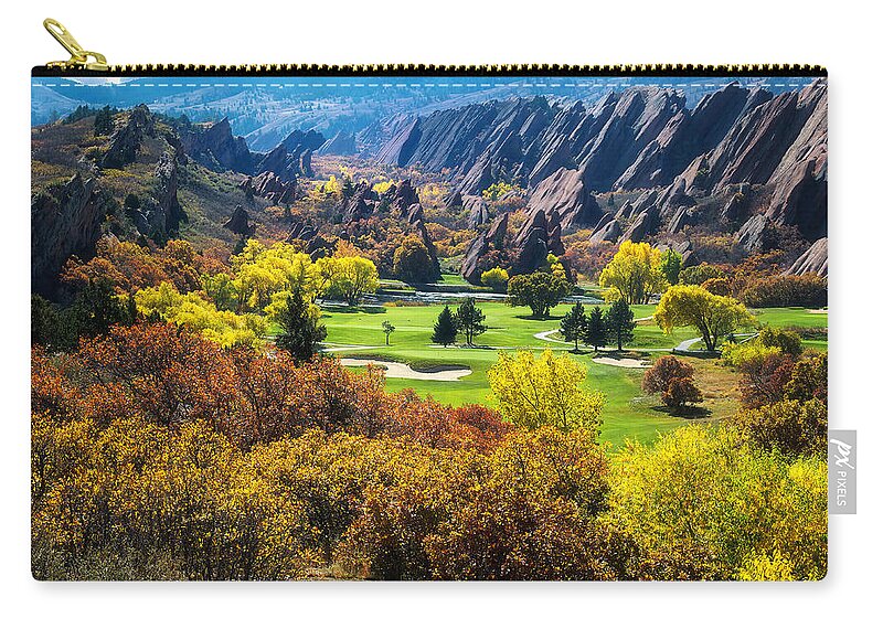 Arrowhead Carry-all Pouch featuring the photograph The Arrowhead Golf Club in Roxborough Park, Colorado by O Lena