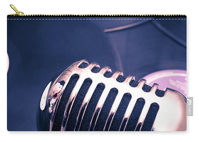 Broadcast Zip Pouch featuring the photograph Art of classic communication by Jorgo Photography