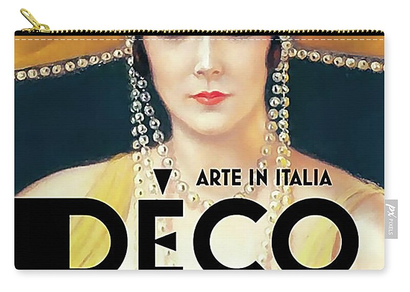 Arte Carry-all Pouch featuring the digital art Arte in Italia by Chuck Staley